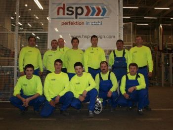 HSP employees with the new working pullovers